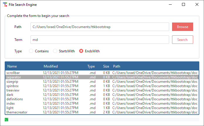 file search image example